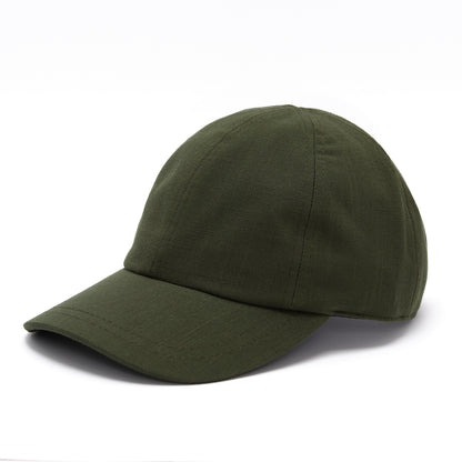 Linen Cap - Forest Green - Arre Hats