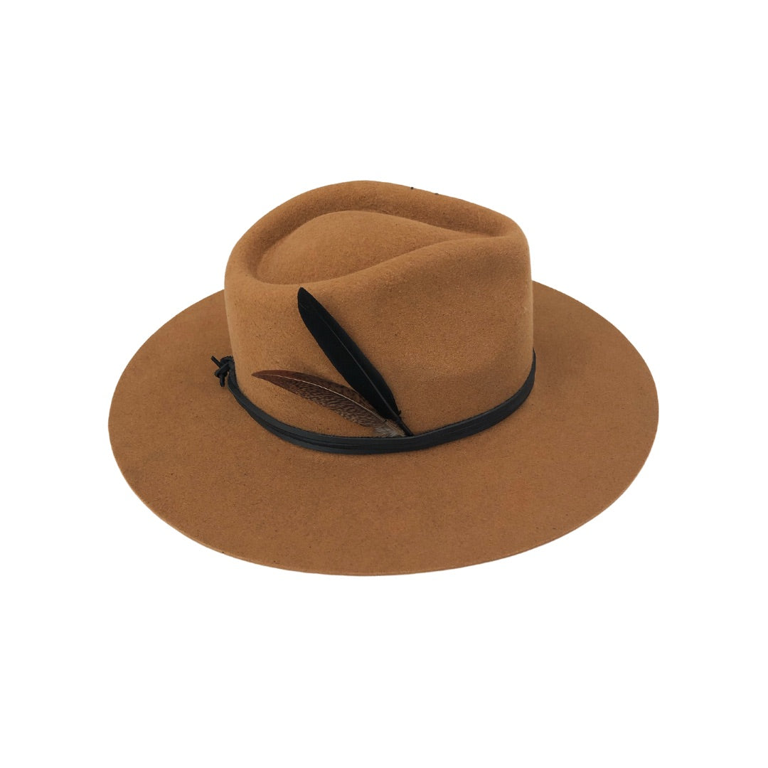 Feather Duet - Camel - Arre Hats