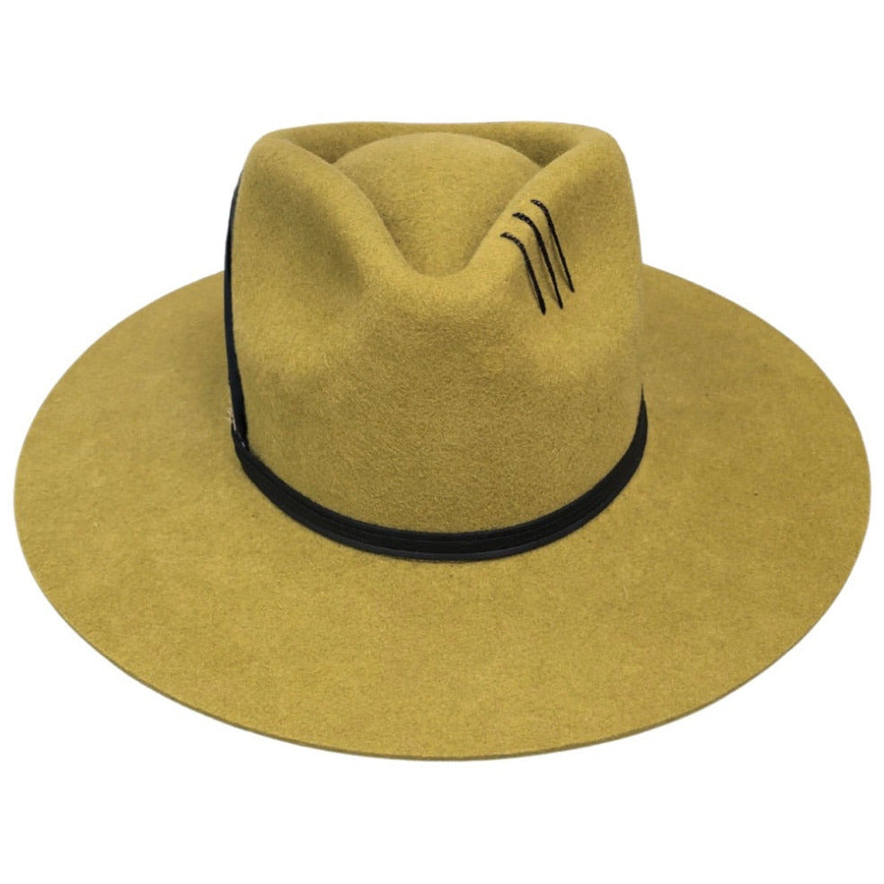 Feather Duet - Olive Green - Arre Hats