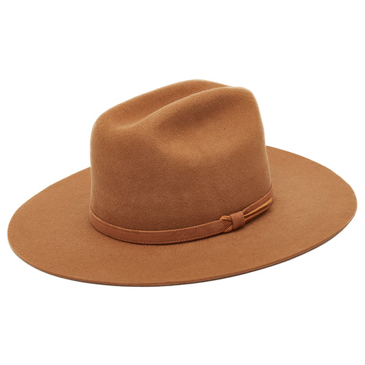 The Cowboy Flat Brim - Camel - Arre Hats